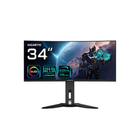 GIGABYTE MONITEUR DE JEU COURBÉ OLED WQHD MO34WQC 34 - 3440X1440(WQHD)