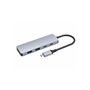 DLH DY-TU5125 hub & concentrateur USB Type-C 10000 Mbit/s Gris