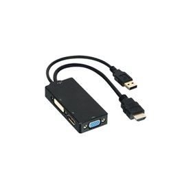 DLH ADAPTATEUR HDMI (M) VERS DVI / VGA / DISPLAYPORT (F)