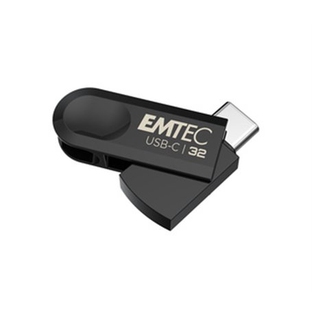 Emtec C280 lecteur USB flash 32 Go USB Type-C 3.2 Gen 1 (3.1 Gen 1) Noir