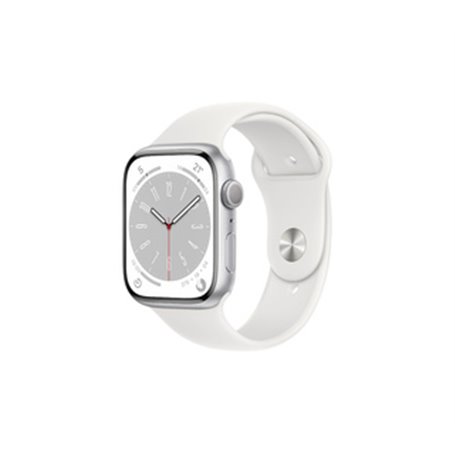 Apple Watch Series 8 OLED 41 mm Numérique 352 x 430 pixels Écran tactile Argent Wifi GPS (satellite)