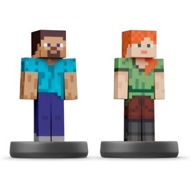 Nintendo amiibo Steve & Alex Super Smash Bros Personnage de jeu interactif