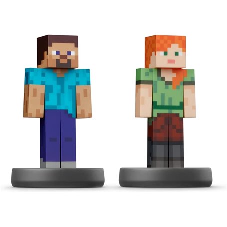 Nintendo amiibo Steve & Alex Super Smash Bros Personnage de jeu interactif