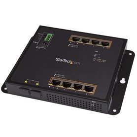 StarTech.com Switch Industriel POE+ Gigabit Ethernet 8 ports - 2 connexions MSA SFP - 30W - Switch Gbe Haute Puissance L2 admins