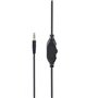 Casque TV filaire noir cable 6m - arceau rglable circum aural pliable - impden