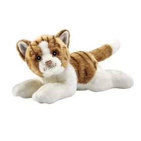 Chat Roux et Blanc Couche 30cm