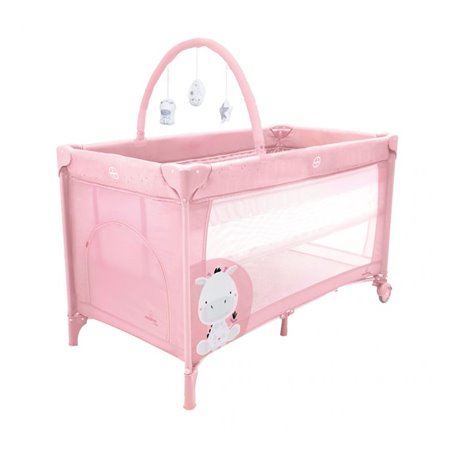 Lit De Voyage Complet Duo Bebe Giraffe Rose