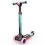 BERG Nexo trottinette pliable Menthe-Roues LED et plateau lumineux