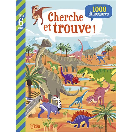 Livre jeux Cherche et trouve Dino 6 ans