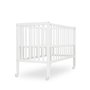 Lit Bébé en hetre Mod. Basic - blanc