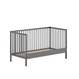 Lit Pour Bébé Dino 70x140 Cm Anthracite