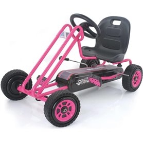 Voiture à Pédales Rose Lightning