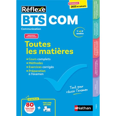 Toutes les matières BTS Communication - Réflexe N °16 - 2024-2025