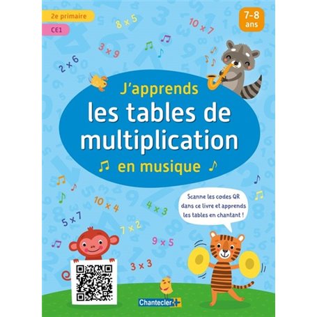 J'apprends les tables de multiplication en musique (avec QR code)