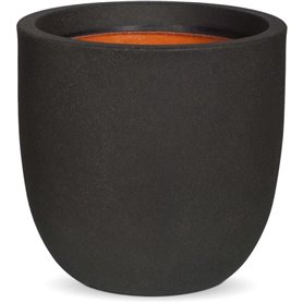 Pot de fleur boule - CAPI EUROPE - SMOOTH NL - 35 x 34 cm - Noir