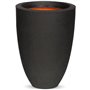 Capi Pot a fleurs Urban Smooth élégant bas 26x36 cm noir KBL781 424336