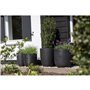 Capi Jardiniere Nature Rib 35x34 cm noir KBLR932 424233