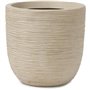 Pot de fleur boule - CAPI EUROPE - WASTE RIB NL - 35 x 34 cm - Terrazzo beige