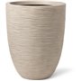 Vase élégant bas - CAPI EUROPE - WASTE RIB NL - 34 x 46 cm - Terrazzo beige