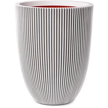 Capi Vase élégant Groove 34x46 cm ivoire 445498