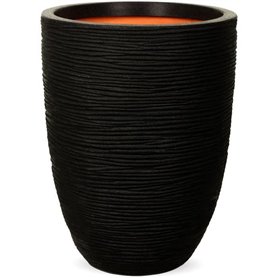 Vase élégant bas - CAPI EUROPE - RIB NL - 34 x 46 cm - Noir