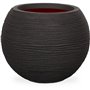 Capi Pot a fleurs Nature Rib rond 40 x 32 cm noir KBLR270 424217