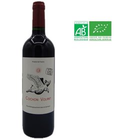 Château des Caraguilhes Cuvée Le Cochon Volant 2022 Pays d'Oc - Vin rouge de Languedoc-Roussillon - Bio