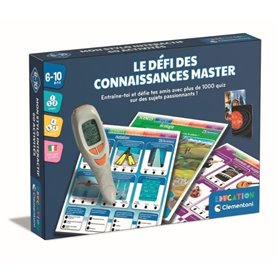 CLEMENTONI - Le défi des connaissances master - Plus de 1000 Quizz - Seul ou a 2 - Stylo éléctronique parlant - Des 7ans