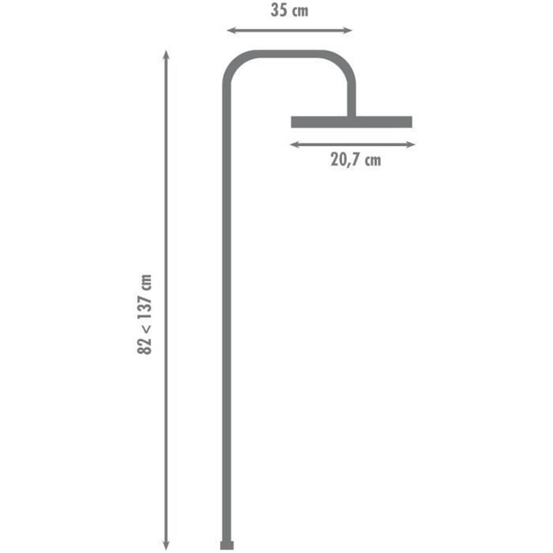 Image secondaire de Colonne de douche sans robinetterie - EDOUARD ROUSSEAU - HERA - Noir
