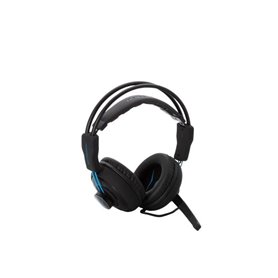 Casque gamer - Filaire - ERAZER - MD 88640 Gaming Headset - PC ou console - Noir / Bleu