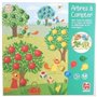 Jeu éducatif - GOULA - Arbres a compter - Complétez les arbres avec des fruits en fonction des dés