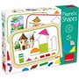 Jeu éducatif - GOULA - Coffret formes magnétiques - 12 activités avec 24 pieces en bois