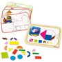 Jeu éducatif - GOULA - Coffret formes magnétiques - 12 activités avec 24 pieces en bois