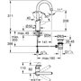 Mitigeur monocommande lavabo - GROHE Swift - 24330001 - Chromé - Taille L - Bec haut - Economie d'eau