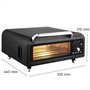 Four a pizza - LITTLE BALANCE - 8733 - Pizza revolution'air - 2000 W - 18 L - Noir