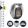 Cadenas Disque Excell en acier inoxydable 70mm - Master Lock M40EURDNUM