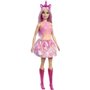 Barbie-Poupées Licorne avec cheveux fantaisie et tenues effet dégradé HRR13