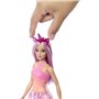 Barbie-Poupées Licorne avec cheveux fantaisie et tenues effet dégradé HRR13