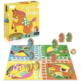 Jeu de société - NATHAN - Jeu des petits chevaux - Grand classique