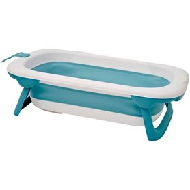 Baignoire pliable - THERMOBABY - BALNÉA - Compact - Bouchon de vidange - Jusqu'a 18 mois - Bleu