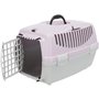 TRIXIE Box de transport Capri 2 - XSS - 37 x 34 x 55 cm - Gris clair et mauve - Pour chien