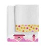 Ensemble de serviettes de toilette HappyFriday Mr Fox Long Braid Multicouleur 2 Pièces