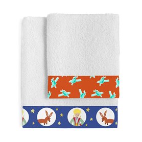 Ensemble de serviettes de toilette HappyFriday Le Petit Prince Multicouleur 2 Pièces