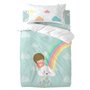 Parure de couette HappyFriday Happynois Rainbow Multicouleur Lit de bébé 2 Pièces