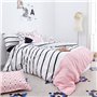 Housse de Couette HappyFriday Blanc Blush Multicouleur 200 x 200 cm