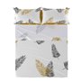 Drap HappyFriday Blanc Foliage Multicouleur 210 x 270 cm