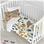 Parure de couette HappyFriday Moshi Moshi Harvestwood Multicouleur Lit de bébé 2 Pièces