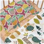 Jeu de draps HappyFriday Moshi Moshi Harvestwood Multicouleur Lit de bébé 2 Pièces