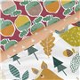 Jeu de draps HappyFriday Moshi Moshi Harvestwood Multicouleur Lit 1 persone 2 Pièces