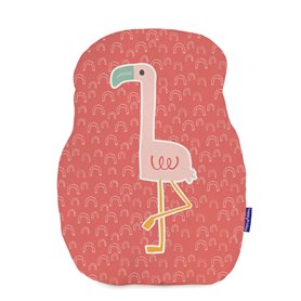 Coussin HappyFriday Moshi Moshi Multicouleur Flamant rose 40 x 30 cm